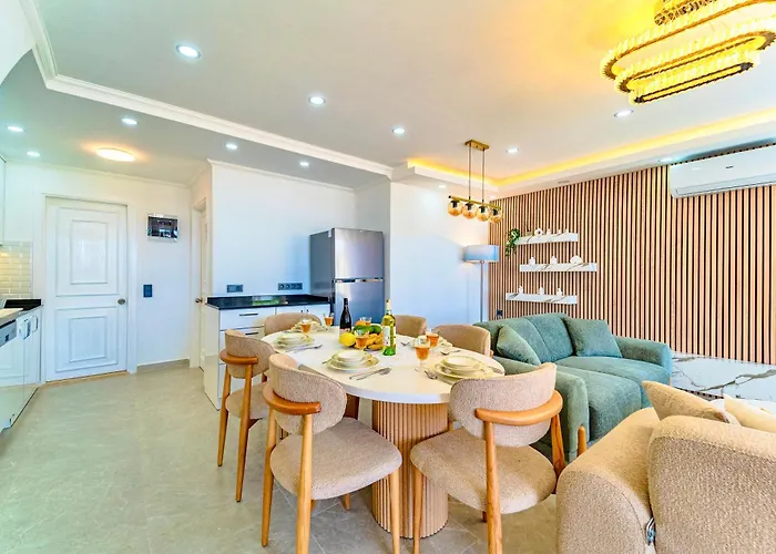 Stunning Modern Duplex In Kalkan 펜션